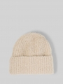 Tom Tailor Bouclé Beanie Mütze - Whisper Offwhite Melange