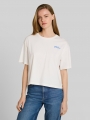 Tom Tailor Boxy Fit T-Shirt mit Rückenprint - Off White Tom Tailor Boxy Fit T-Shirt mit Rückenprint - Off White