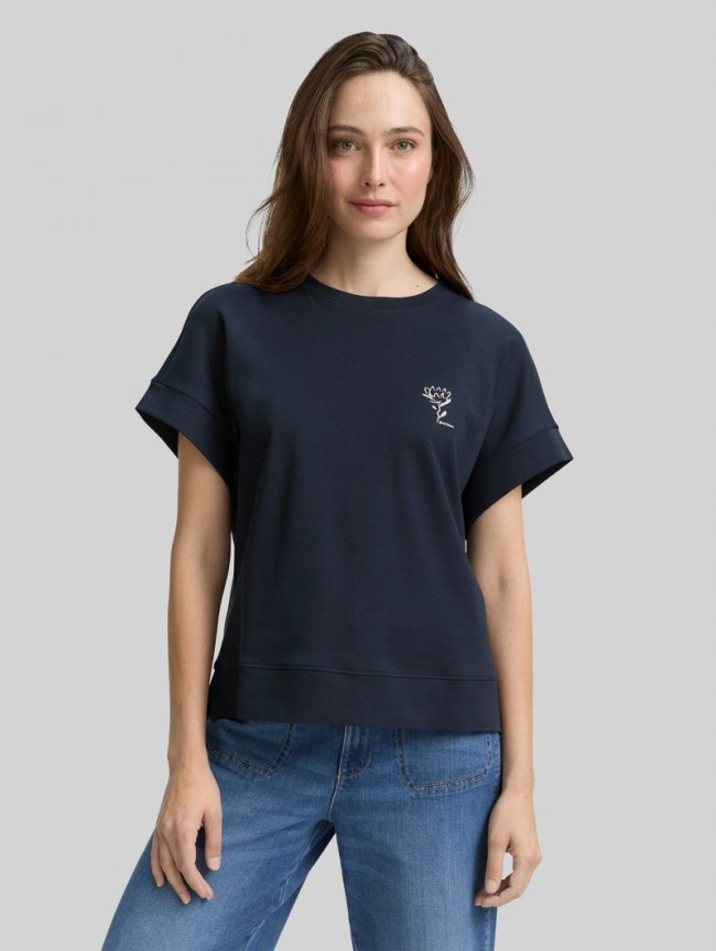Tom Tailor Loose Fit T-Shirt mit Print - Lunar Eclipse Tom Tailor Loose Fit T-Shirt mit Print - Lunar Eclipse
