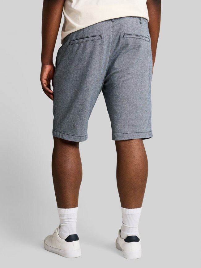 Tom Tailor Plus Size - Chino Shorts mit Stretch - Navy Structure Tom Tailor Plus Size - Chino Shorts mit Stretch - Navy Structure