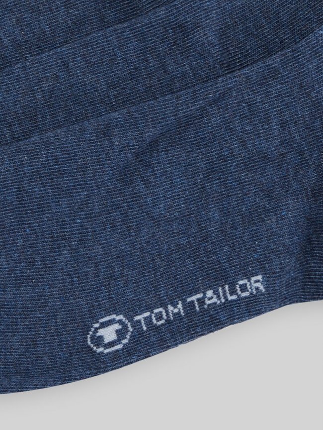 Tom Tailor Dreierpack Basic Socken - Indigo Melange Tom Tailor Dreierpack Basic Socken - Indigo Melange
