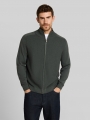 Tom Tailor Strickjacke aus Baumwolle - Darkest Olive Melange Tom Tailor Strickjacke aus Baumwolle - Darkest Olive Melange