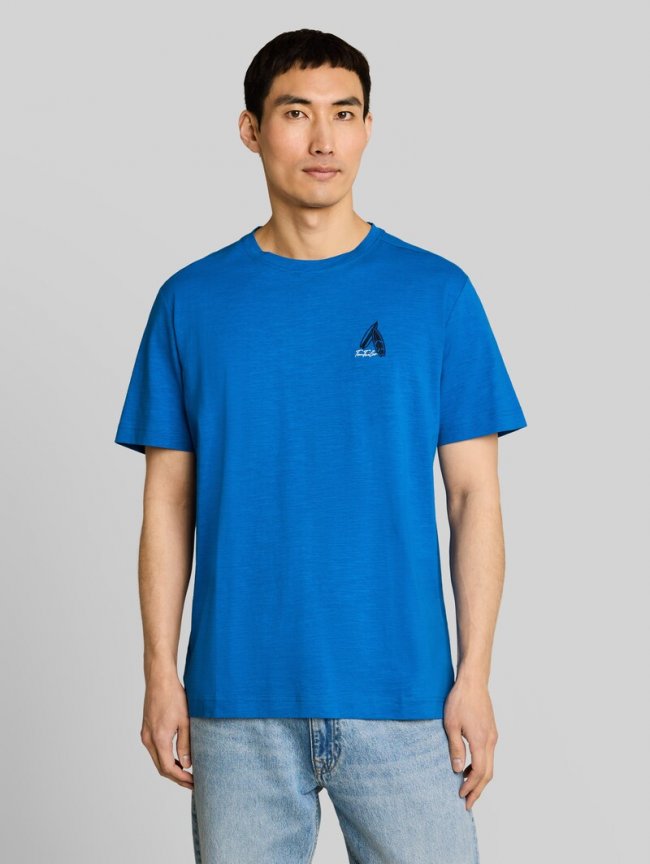 Tom Tailor T-Shirt mit Stickerei - Surf Blue Tom Tailor T-Shirt mit Stickerei - Surf Blue