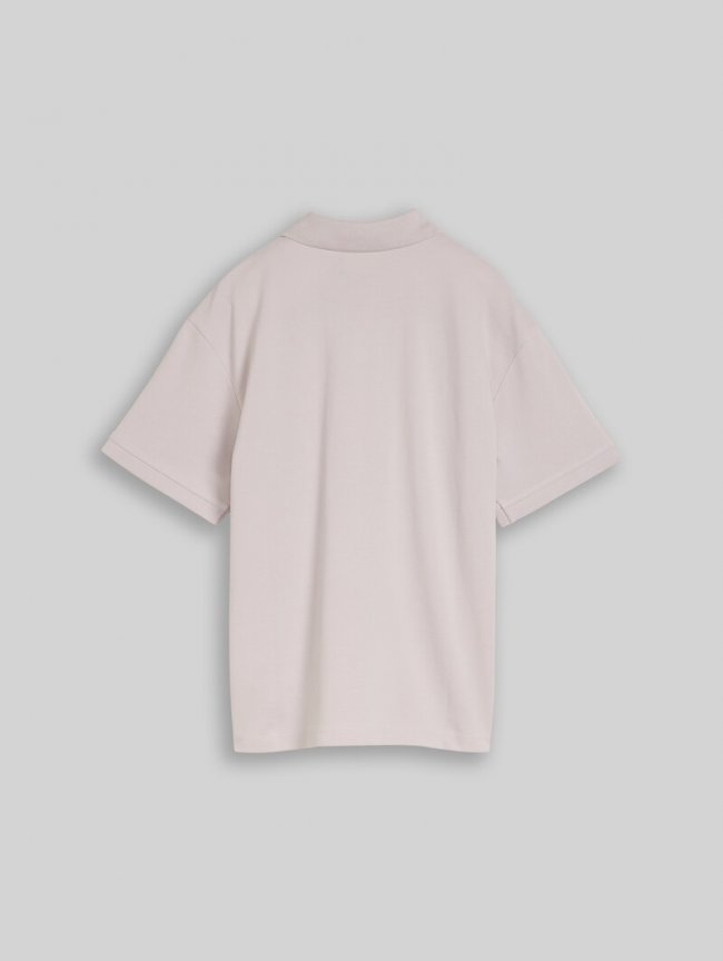 Tom Tailor Oversize Piqué Poloshirt - Dusty Greyish Lilac Tom Tailor Oversize Piqué Poloshirt - Dusty Greyish Lilac