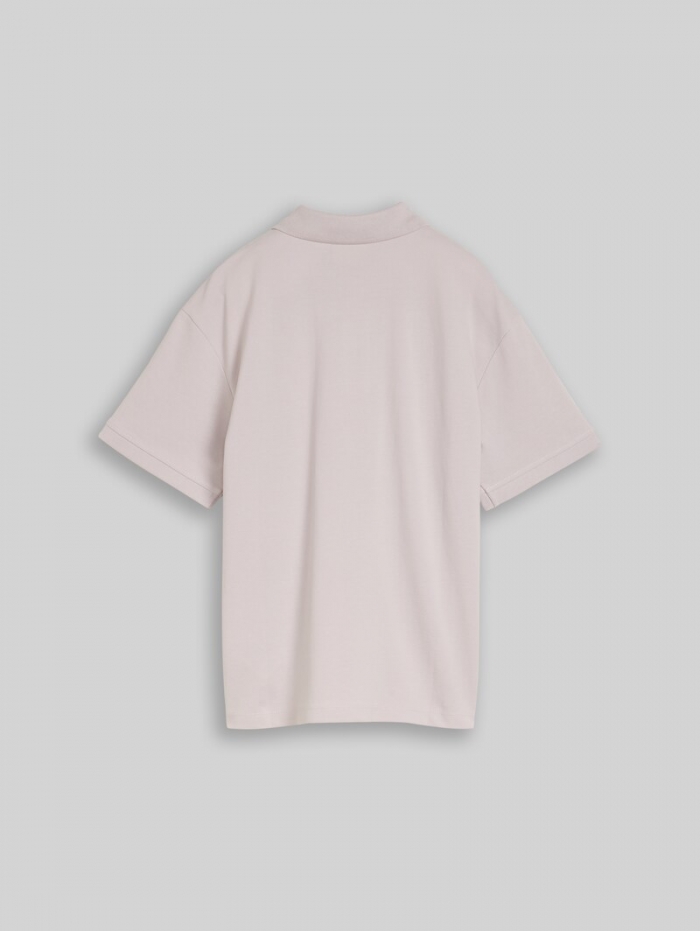 Tom Tailor Oversize Piqué Poloshirt - Dusty Greyish Lilac Tom Tailor Oversize Piqué Poloshirt - Dusty Greyish Lilac
