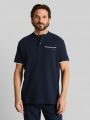 Tom Tailor Poloshirt mit Brusttasche - Sky Captain Blue Ottoman Tom Tailor Poloshirt mit Brusttasche - Sky Captain Blue Ottoman
