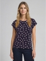 Tom Tailor T-Shirt mit Allover-Print - Navy Big Dot Design Tom Tailor T-Shirt mit Allover-Print - Navy Big Dot Design
