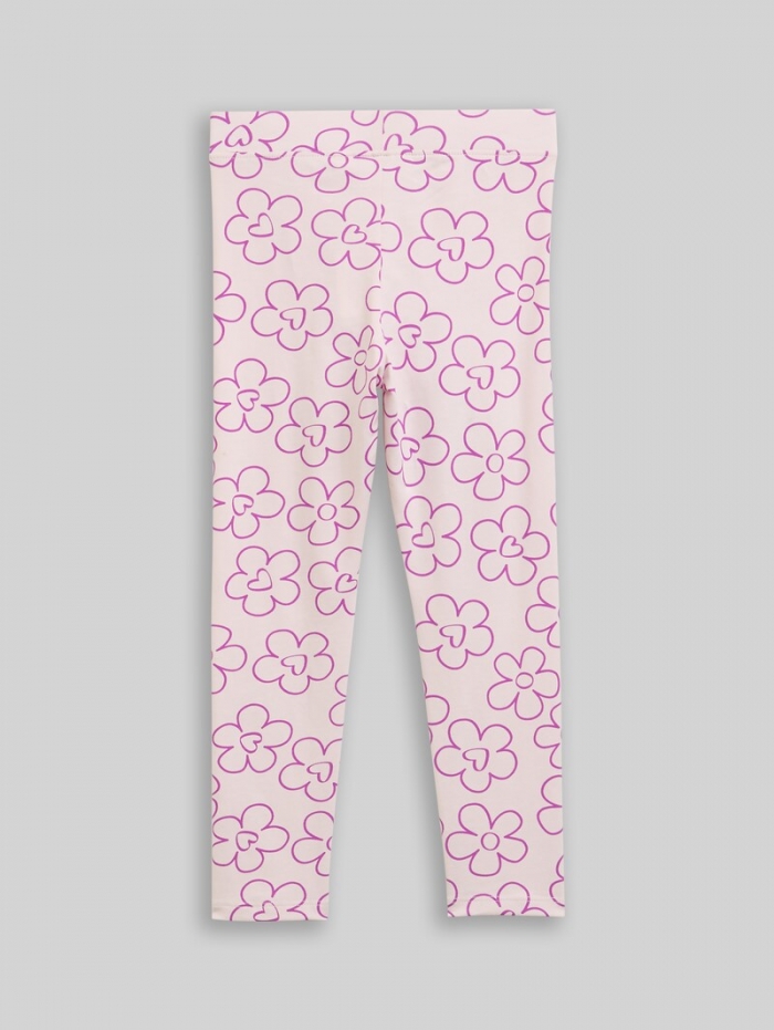Tom Tailor Leggings mit Blumenmuster - Mauve Flower Print Tom Tailor Leggings mit Blumenmuster - Mauve Flower Print