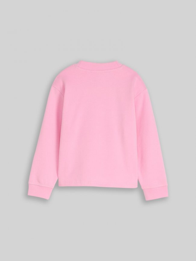 Tom Tailor Cropped Sweatshirt mit Wendepailletten - Lovely Pink Tom Tailor Cropped Sweatshirt mit Wendepailletten - Lovely Pink