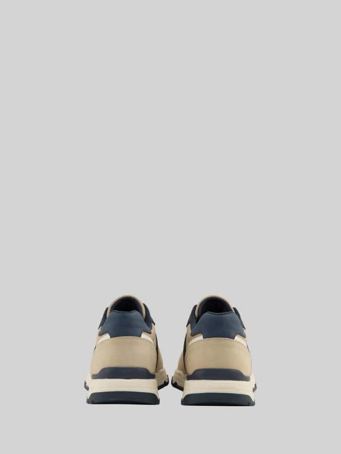 Tom Tailor Sneaker mit Mesh-Einsatz - Beige Tom Tailor Sneaker mit Mesh-Einsatz - Beige