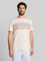 Tom Tailor T-Shirt mit Print auf der Brust - Gardenia White Tom Tailor T-Shirt mit Print auf der Brust - Gardenia White