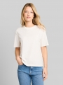 Tom Tailor Boxy Fit T-Shirt mit Stickereien - Off White Daisy Embroidery