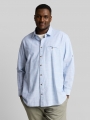 Tom Tailor Plus Size - Regular Fit Hemd mit Turn-Up-Funktion - Blue Petrol Structure Tom Tailor Plus Size - Regular Fit Hemd mit Turn-Up-Funktion - Blue Petrol Structure
