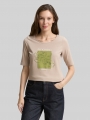 Tom Tailor T-Shirt mit Print - Soft Taupe Grey Tom Tailor T-Shirt mit Print - Soft Taupe Grey