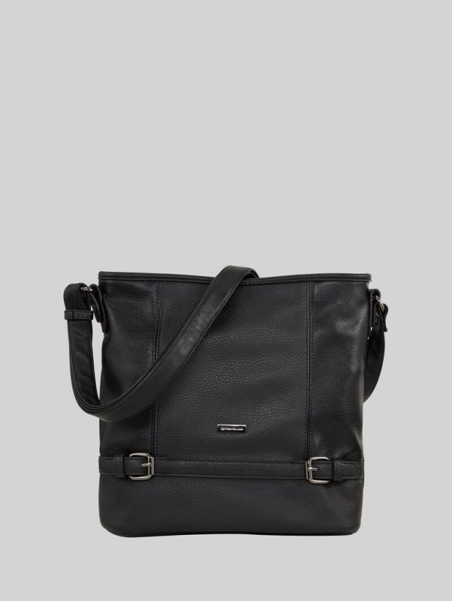 Tom Tailor TTJUNA Beuteltasche mit Gürtelelement - Schwarz / Black Tom Tailor TTJUNA Beuteltasche mit Gürtelelement - Schwarz / Black