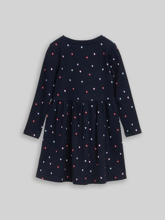 Tom Tailor Mini-Kleid mit Herz-Print - Navy Colorful Heart Tom Tailor Mini-Kleid mit Herz-Print - Navy Colorful Heart