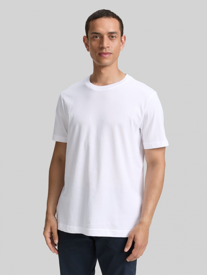 Tom Tailor T-Shirts aus Baumwolle im 2er-Pack - White Tom Tailor T-Shirts aus Baumwolle im 2er-Pack - White