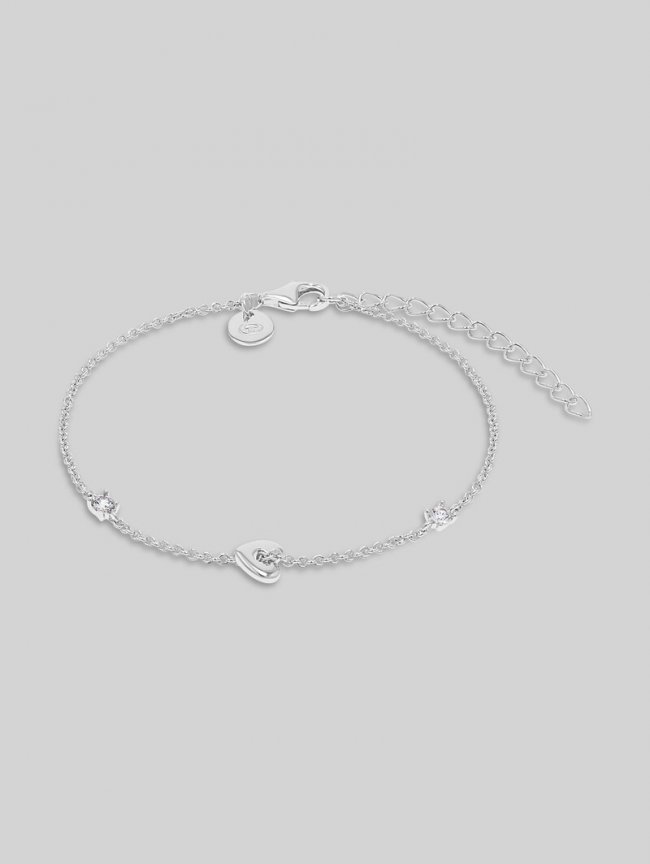 Tom Tailor Armband Herz Silber 925 - Stein Zirkonia weiß - Silver Tom Tailor Armband Herz Silber 925 - Stein Zirkonia weiß - Silver