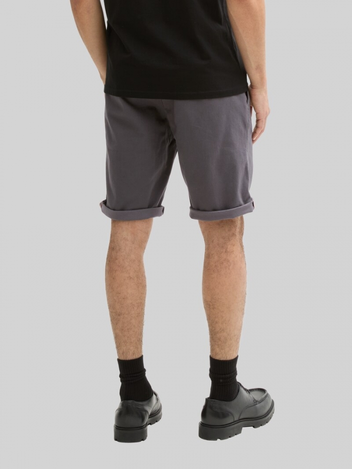 Tom Tailor Slim Chino Shorts - Tarmac Grey Tom Tailor Slim Chino Shorts - Tarmac Grey