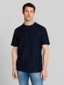 Tom Tailor T-Shirt mit Ottoman-Struktur - Sky Captain Blue Tom Tailor T-Shirt mit Ottoman-Struktur - Sky Captain Blue