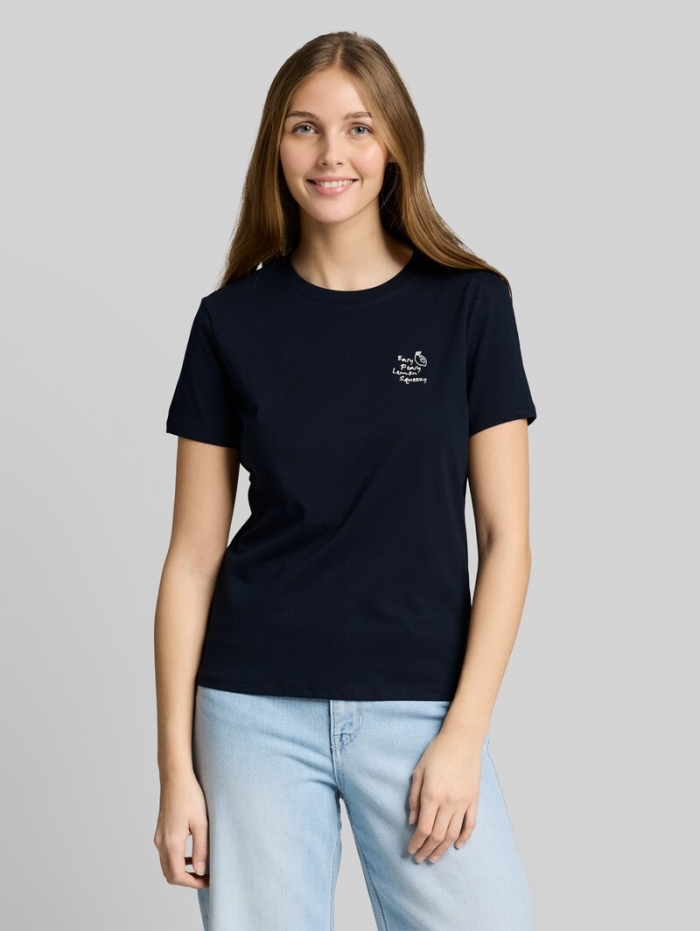 Tom Tailor T-Shirt mit Stickerei - Sky Captain Blue Tom Tailor T-Shirt mit Stickerei - Sky Captain Blue