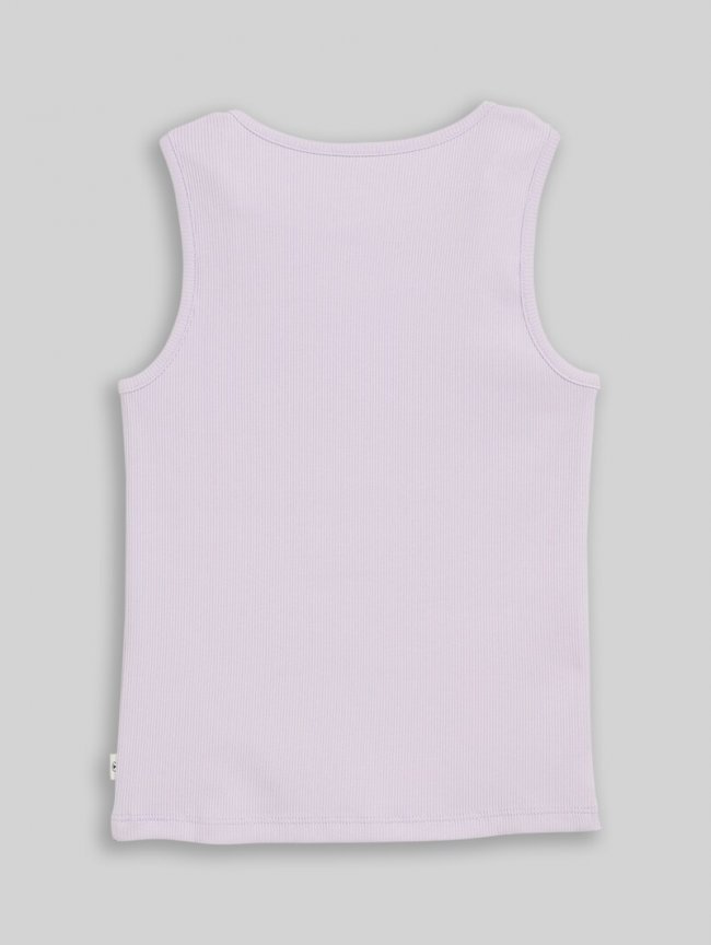Tom Tailor Ripp Top mit Knoten-Detail - Cool Lilac Tom Tailor Ripp Top mit Knoten-Detail - Cool Lilac