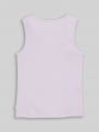 Tom Tailor Ripp Top mit Knoten-Detail - Cool Lilac Tom Tailor Ripp Top mit Knoten-Detail - Cool Lilac