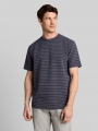 Tom Tailor T-Shirt mit Streifenmuster - Navy Brown White Stripes Tom Tailor T-Shirt mit Streifenmuster - Navy Brown White Stripes