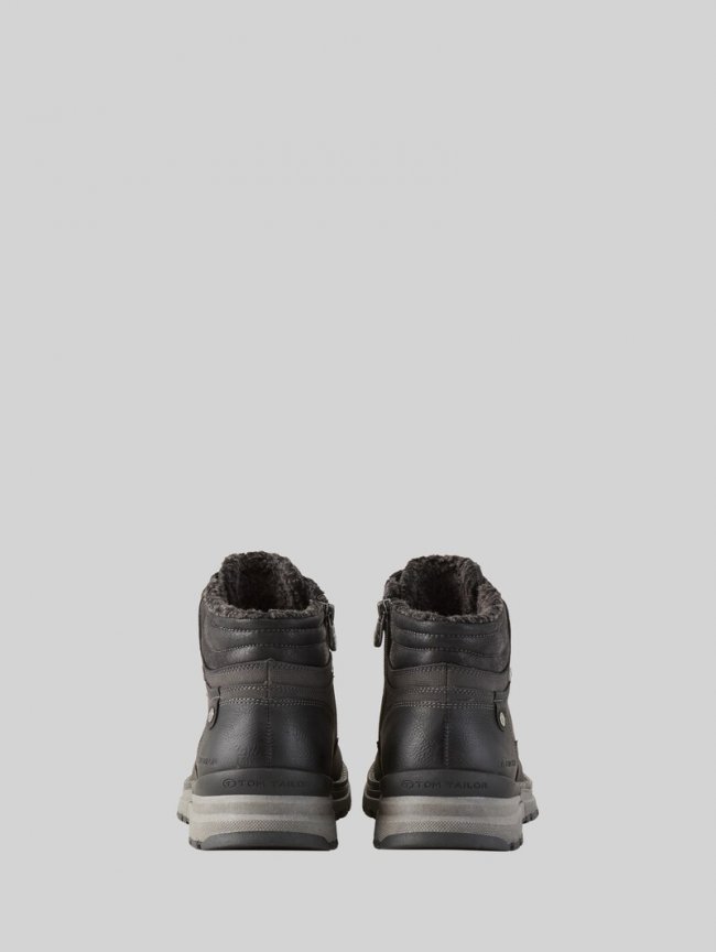 Tom Tailor Wasserdichte Stiefeletten mit Fütterung - Coal Tom Tailor Wasserdichte Stiefeletten mit Fütterung - Coal