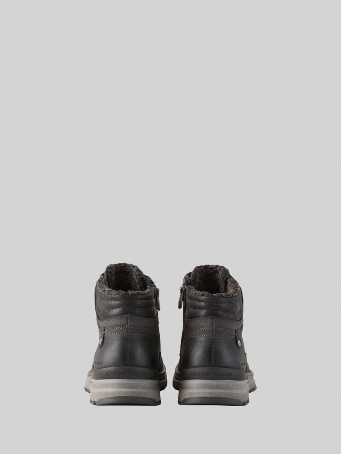 Tom Tailor Wasserdichte Stiefeletten mit Fütterung - Coal Tom Tailor Wasserdichte Stiefeletten mit Fütterung - Coal