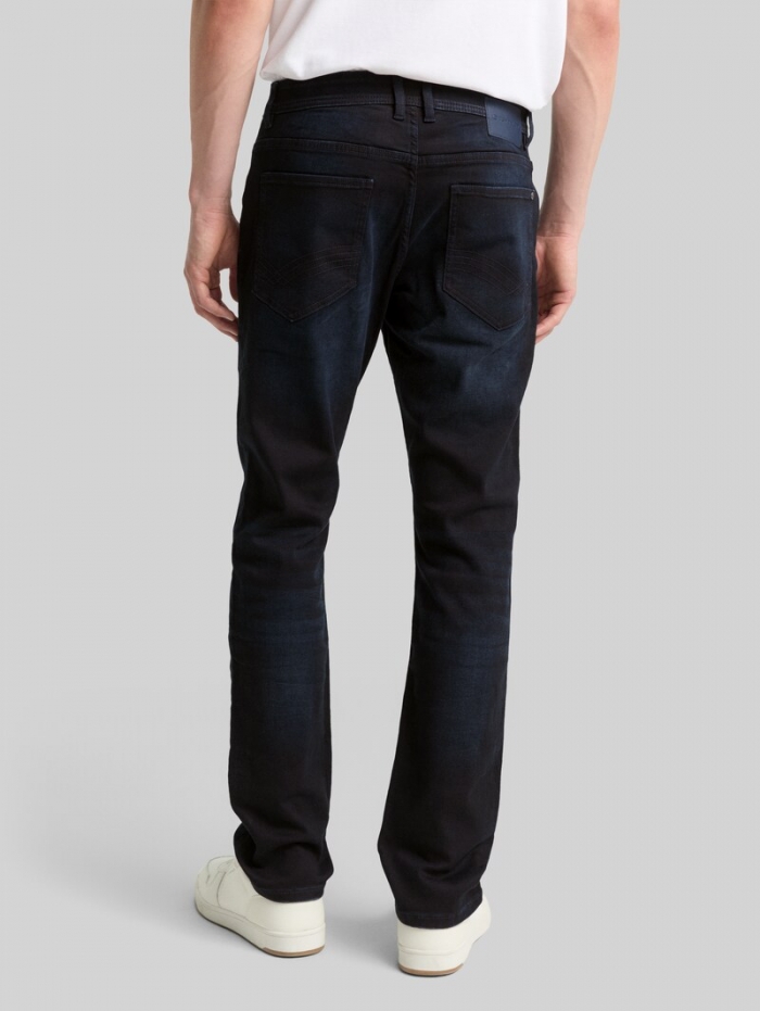 Tom Tailor TTJOSH REGULAR SLIM Jeans - Dark Stone Blue Black Denim Tom Tailor TTJOSH REGULAR SLIM Jeans - Dark Stone Blue Black Denim