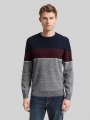 Tom Tailor Strickpullover mit Colour Blocking - Navy Red White Stripe Tom Tailor Strickpullover mit Colour Blocking - Navy Red White Stripe