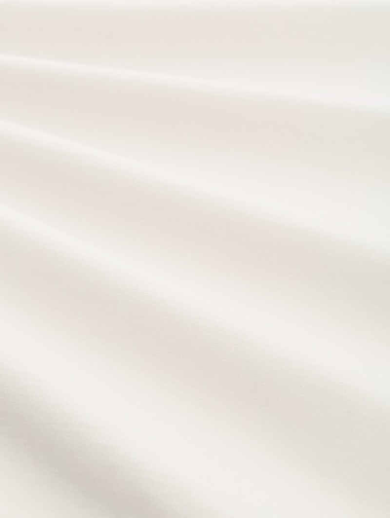 Tom Tailor Basic T-Shirt in Unifarben - Gardenia White