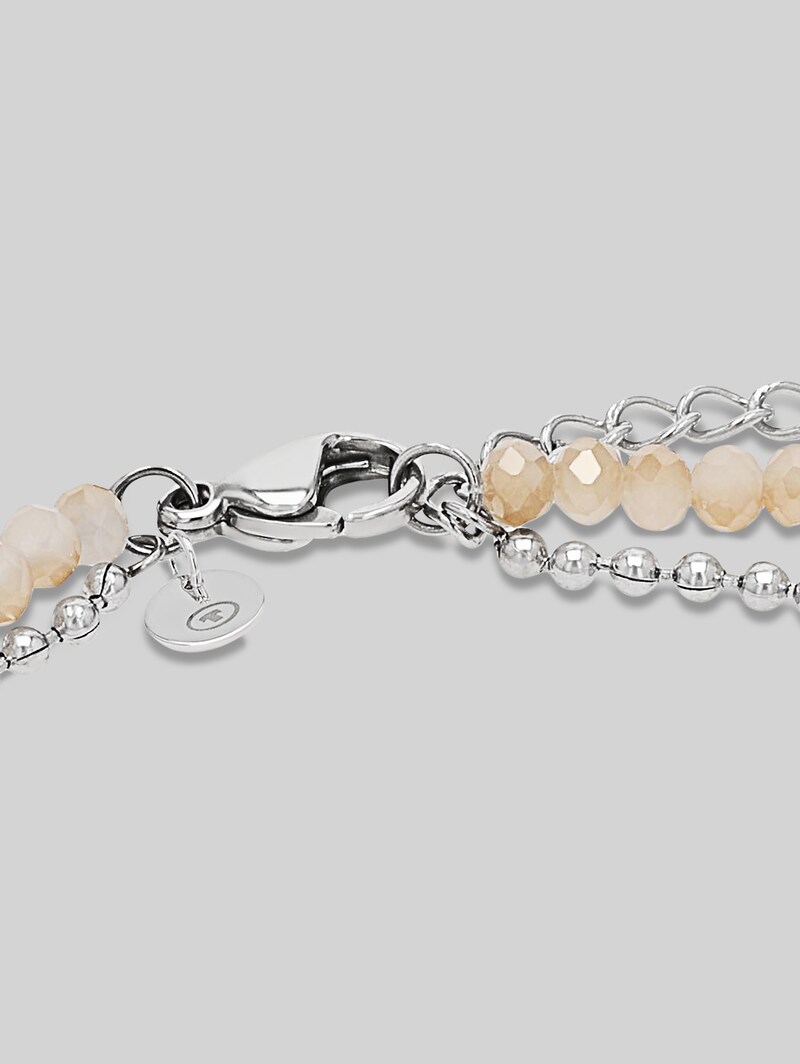 Tom Tailor Armband mit Herz Anhänger aus Edelstahl silber - Silver