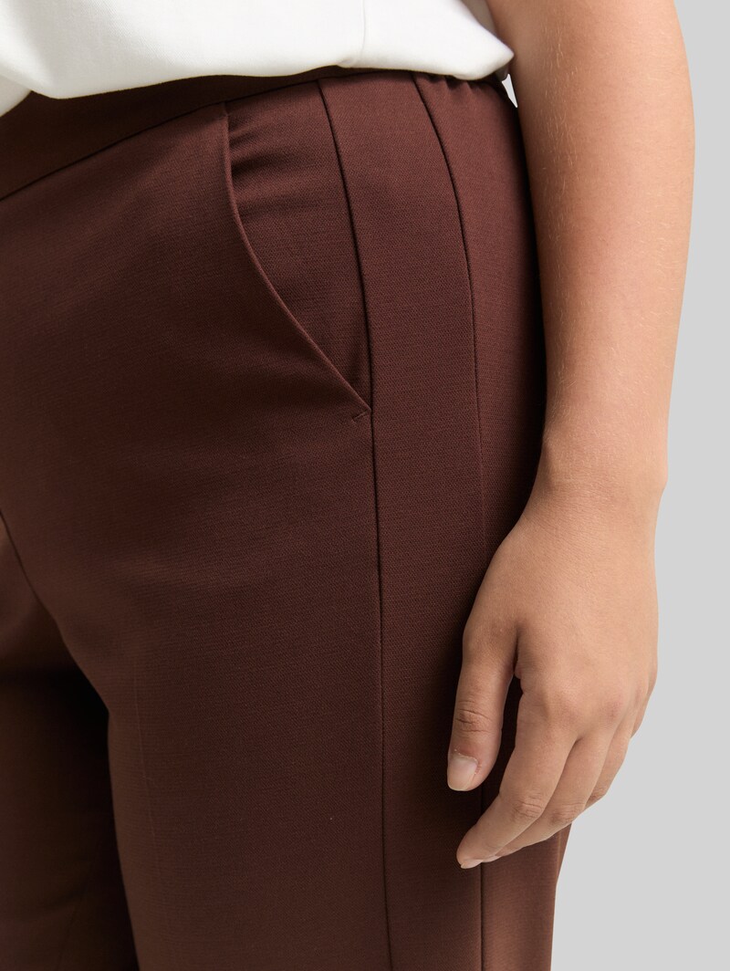 Tom Tailor Plus Size - Straight Hose - Dark Pecan Brown