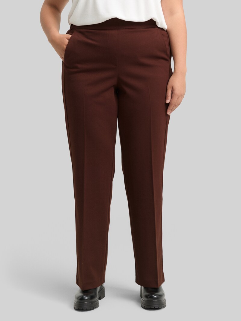 Tom Tailor Plus Size - Straight Hose - Dark Pecan Brown