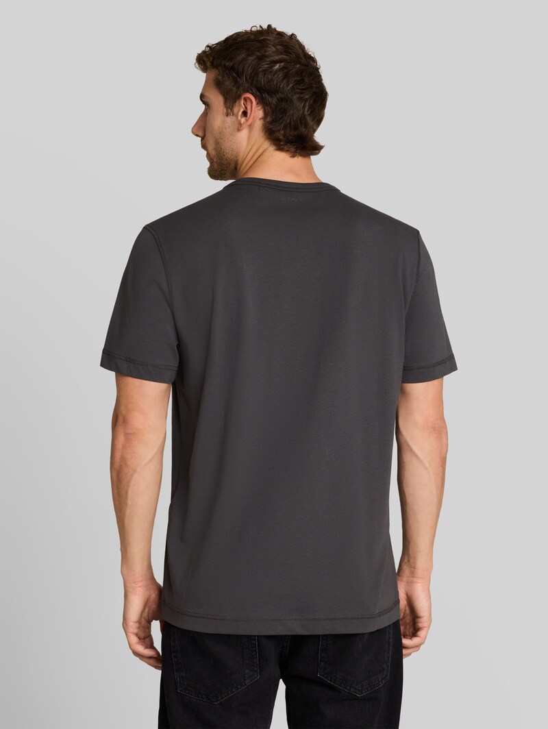 Tom Tailor T-Shirt mit Fotoprint - Tarmac Grey