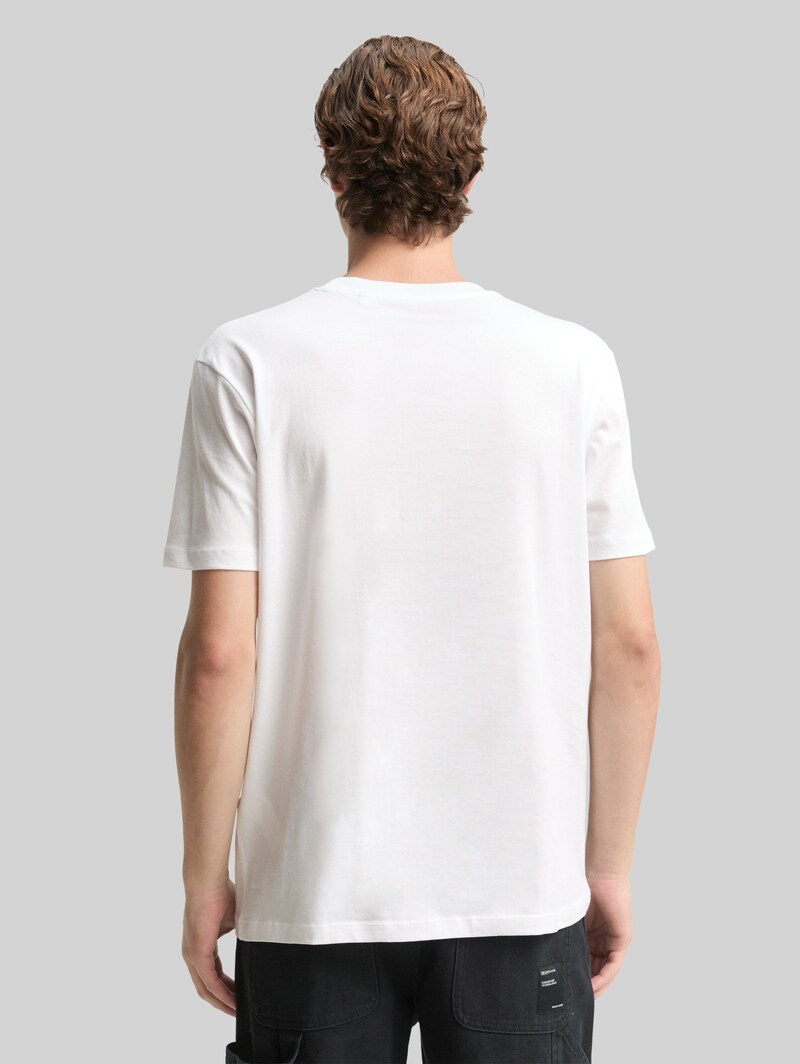 Tom Tailor T-Shirt mit Logo-Print - White