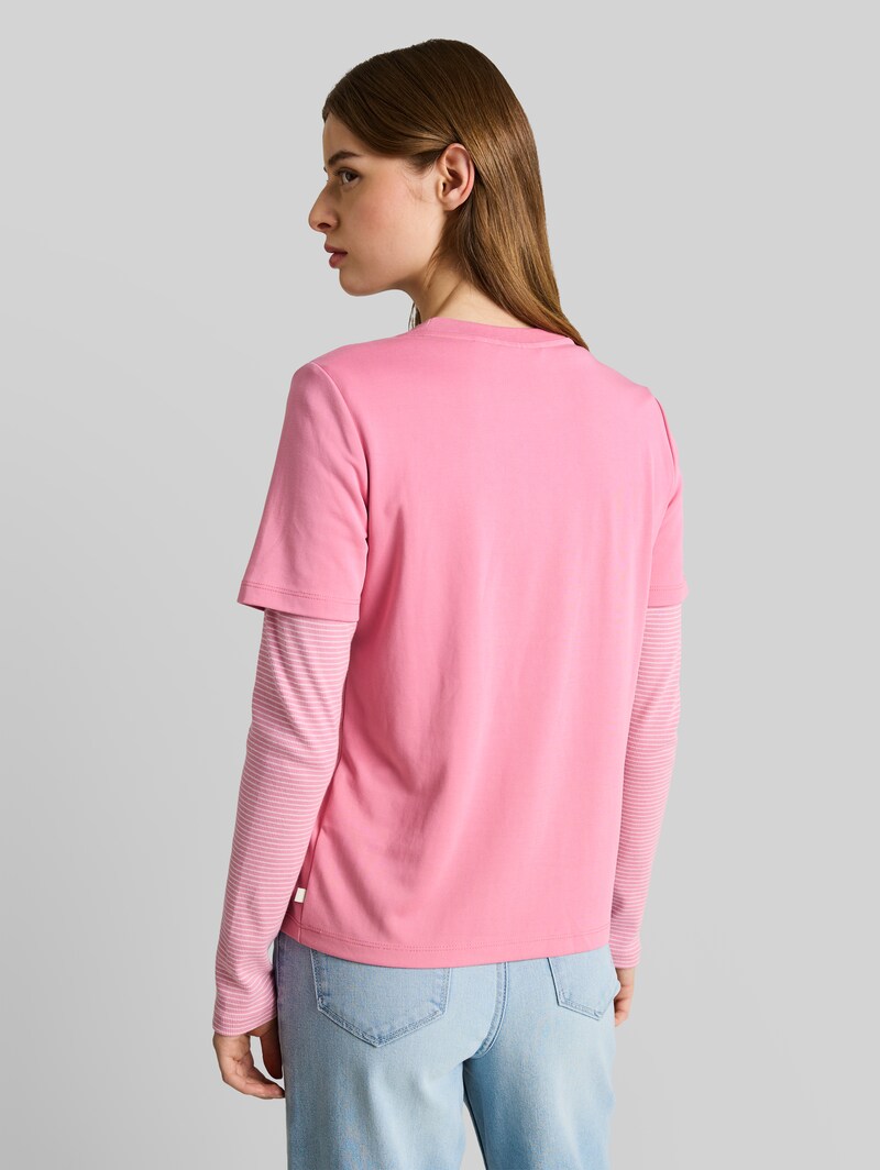 Tom Tailor Loose Fit T-Shirt - Soft Blush Rose