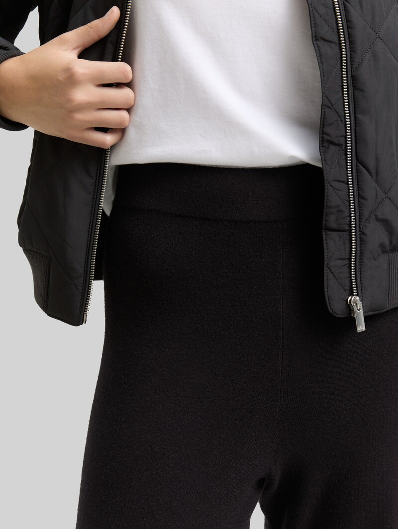 Tom Tailor Straight Strickhose - Deep Black
