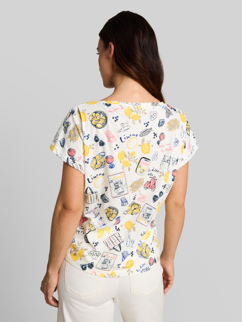 Tom Tailor T-Shirt mit Allover-Print - Summerly Lemon Print