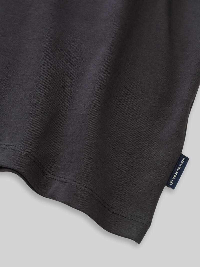 Tom Tailor Basic T-Shirt - Coal Grey