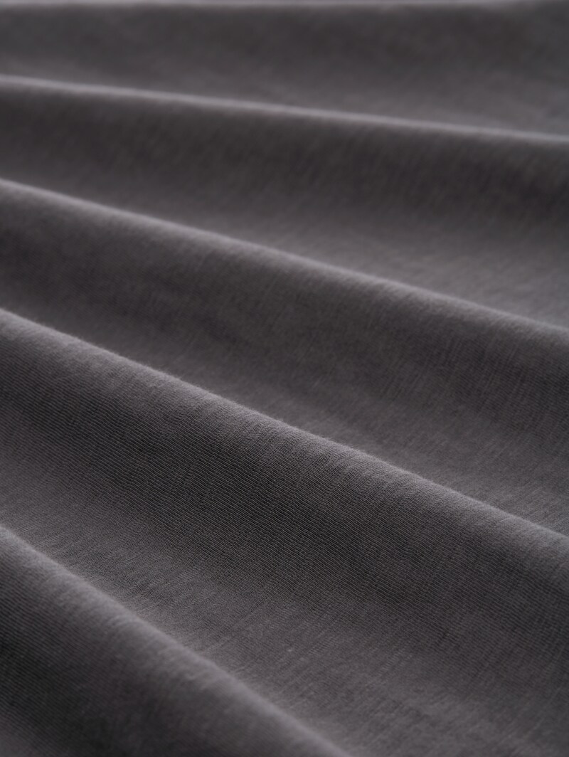 Tom Tailor Basic T-Shirt aus Baumwolle - Tarmac Grey