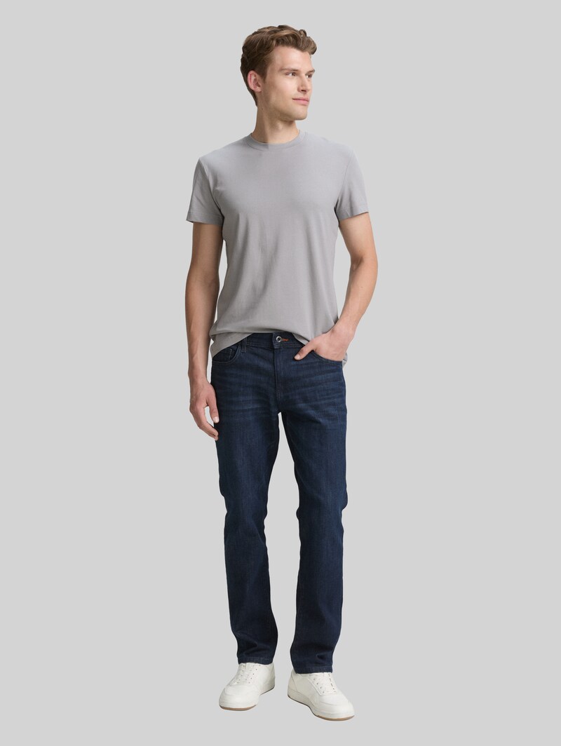 Tom Tailor Slim Fit T-Shirt mit Stretch - Formal Grey