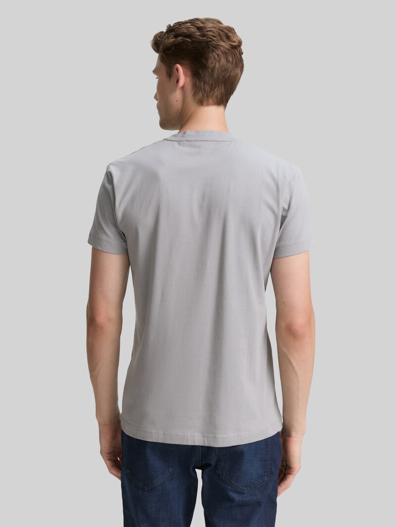 Tom Tailor Slim Fit T-Shirt mit Stretch - Formal Grey