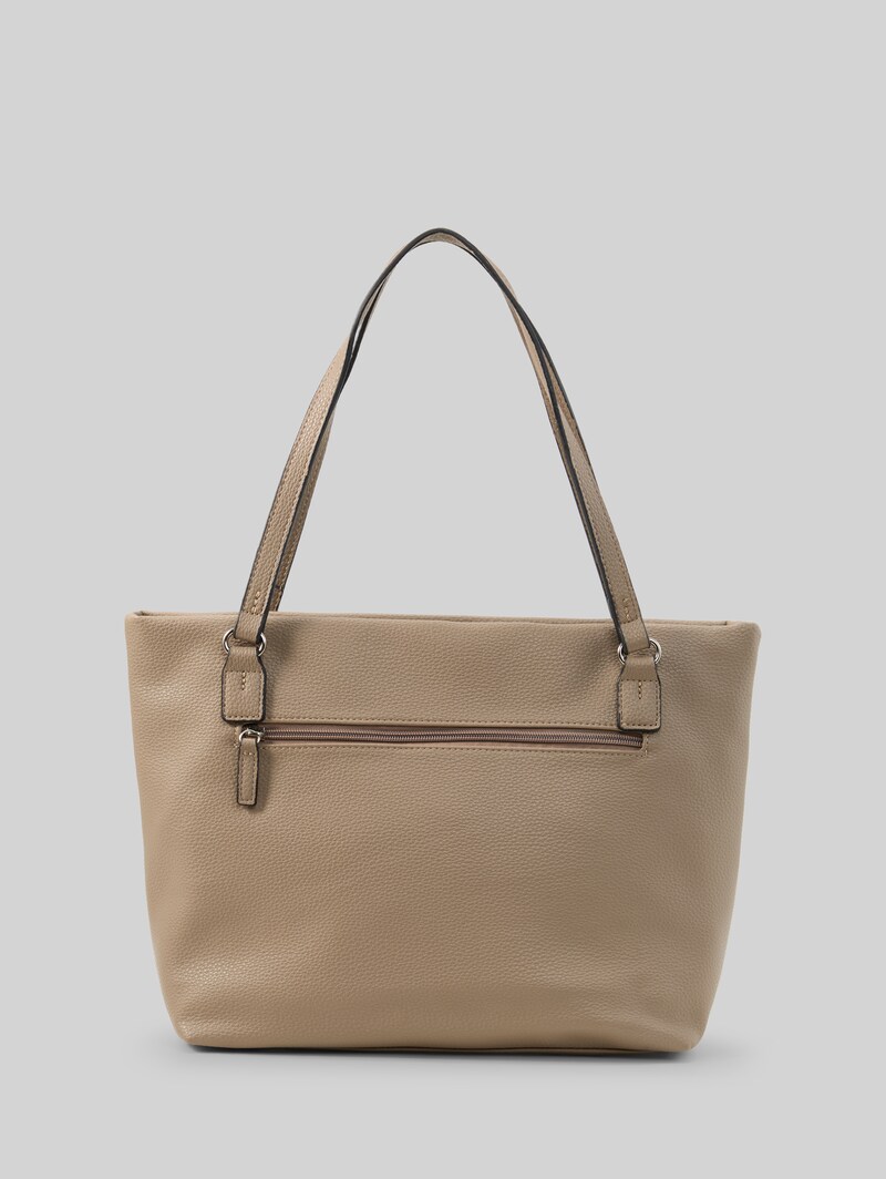Tom Tailor TTWINA L Shopper mit Reißverschluss-Details - Taupe / Taupe