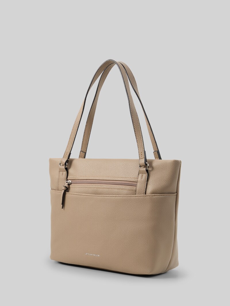 Tom Tailor TTWINA L Shopper mit Reißverschluss-Details - Taupe / Taupe