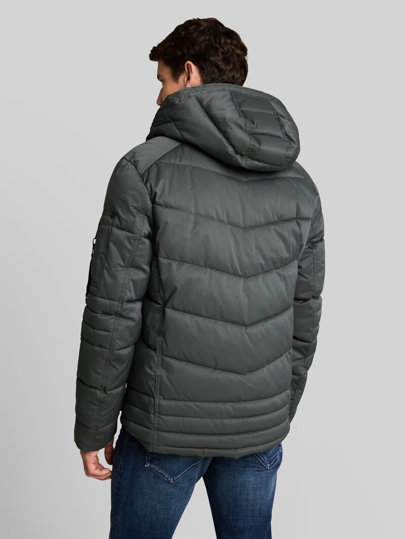 Tom Tailor Puffer-Jacke mit abnehmbarer Kapuze - Darkest Olive