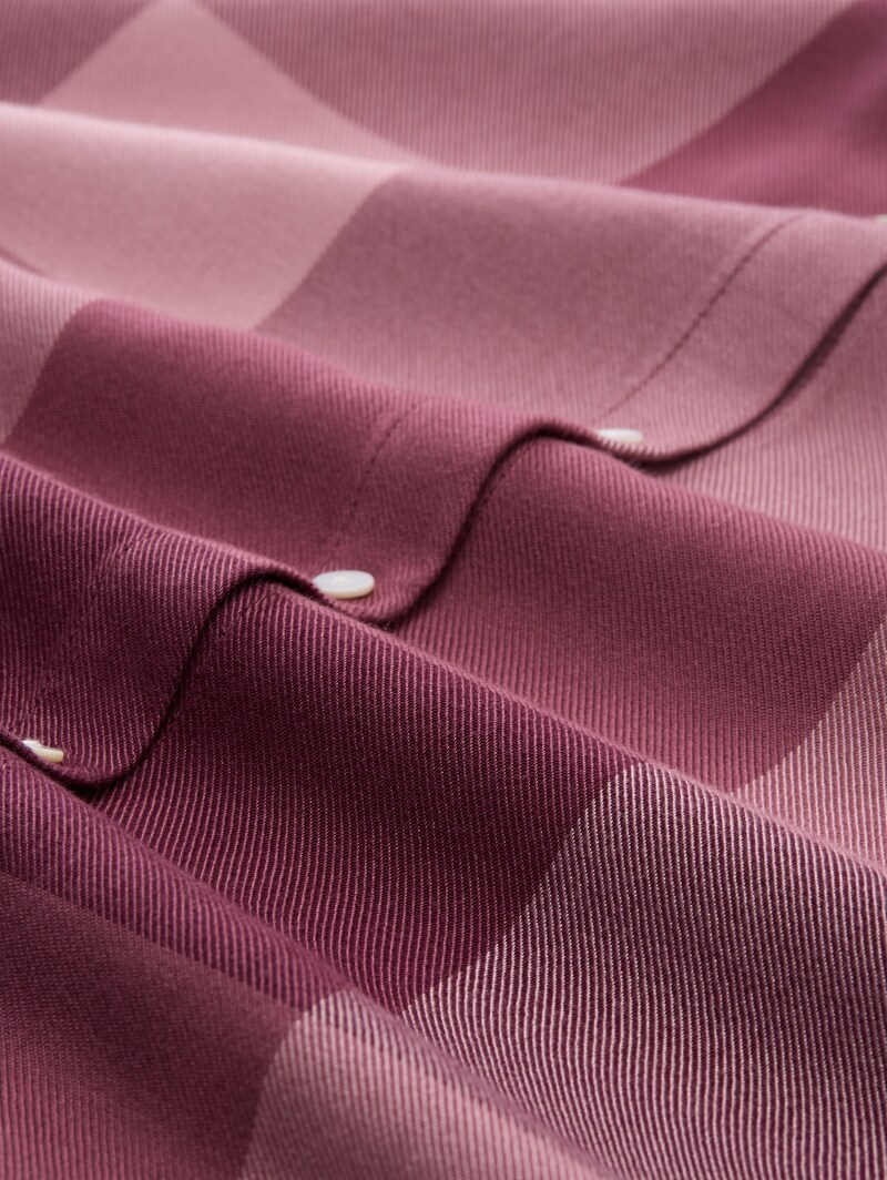 Tom Tailor Plus Size - Hemdbluse mit Karomuster - Berry Rose Check