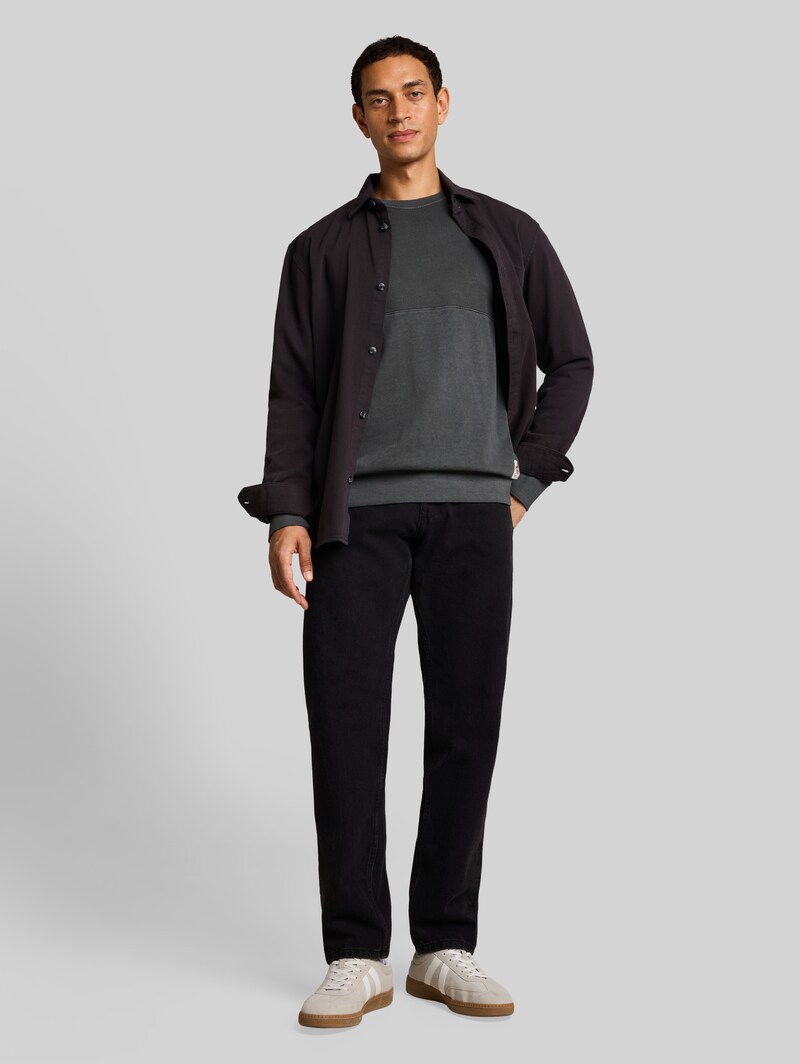 Tom Tailor Sweatshirt im Used-Look - Tarmac Grey